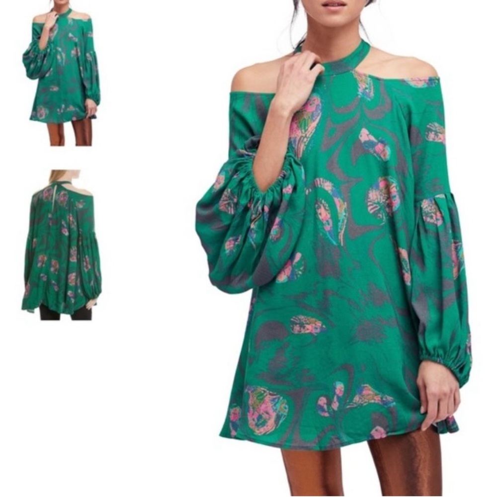NWT Free People Drift Away Tunic
Color is Kelly Green - Picture 2 of 6